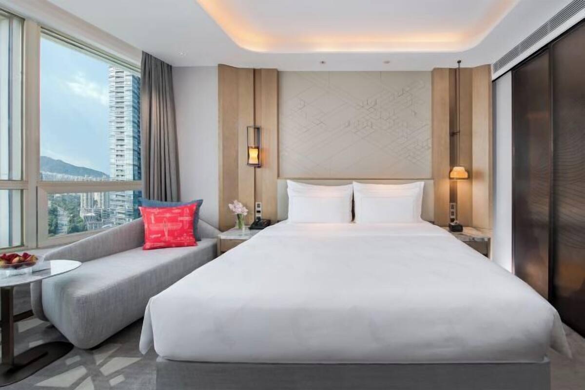 Literie de qualité supérieure, couette en duvet d'oie, minibar