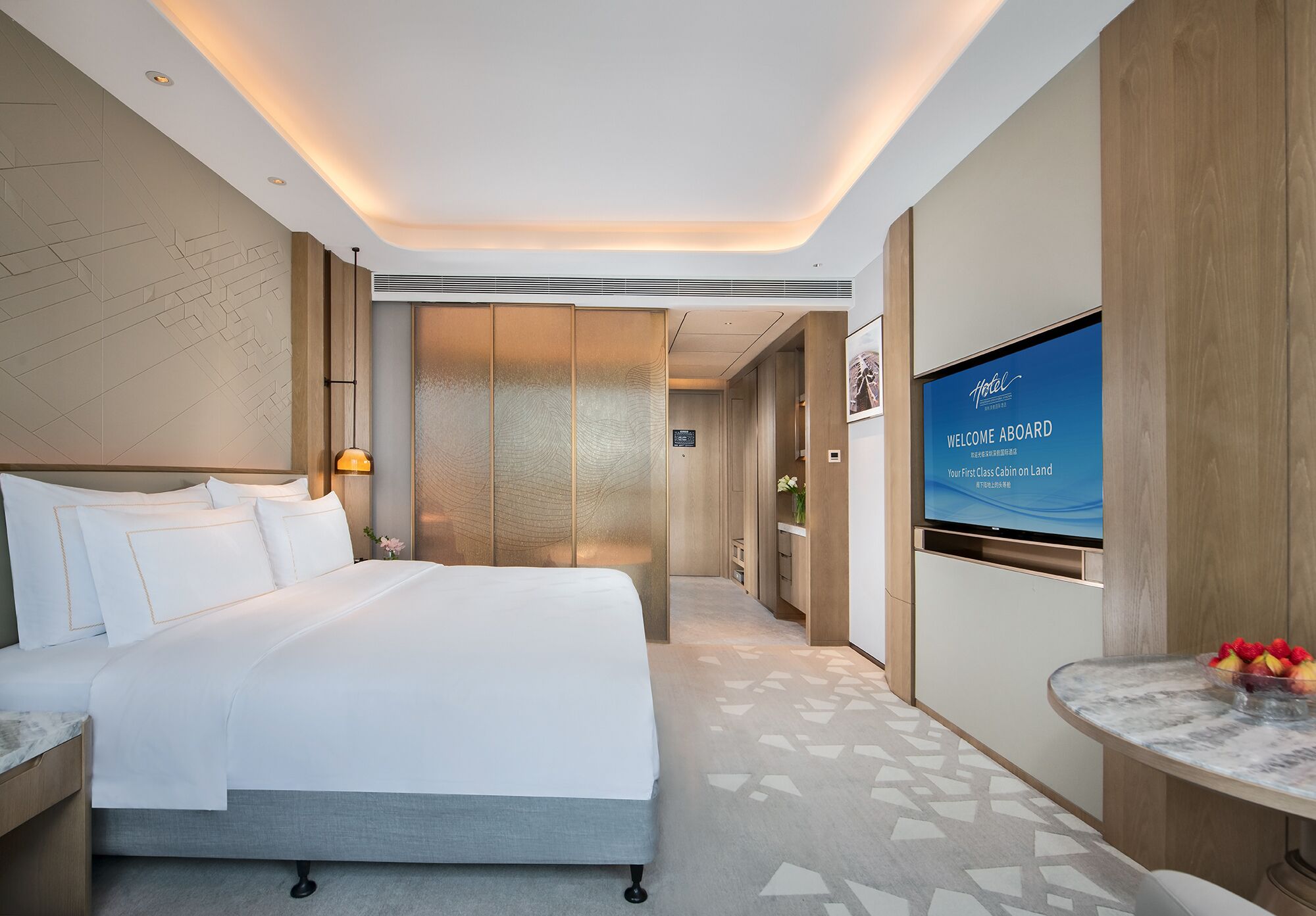 Chambre « Premier » Double ou avec lits jumeaux | Literie de qualité supérieure, couette en duvet d'oie, minibar