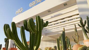 Façana frontal de l'allotjament