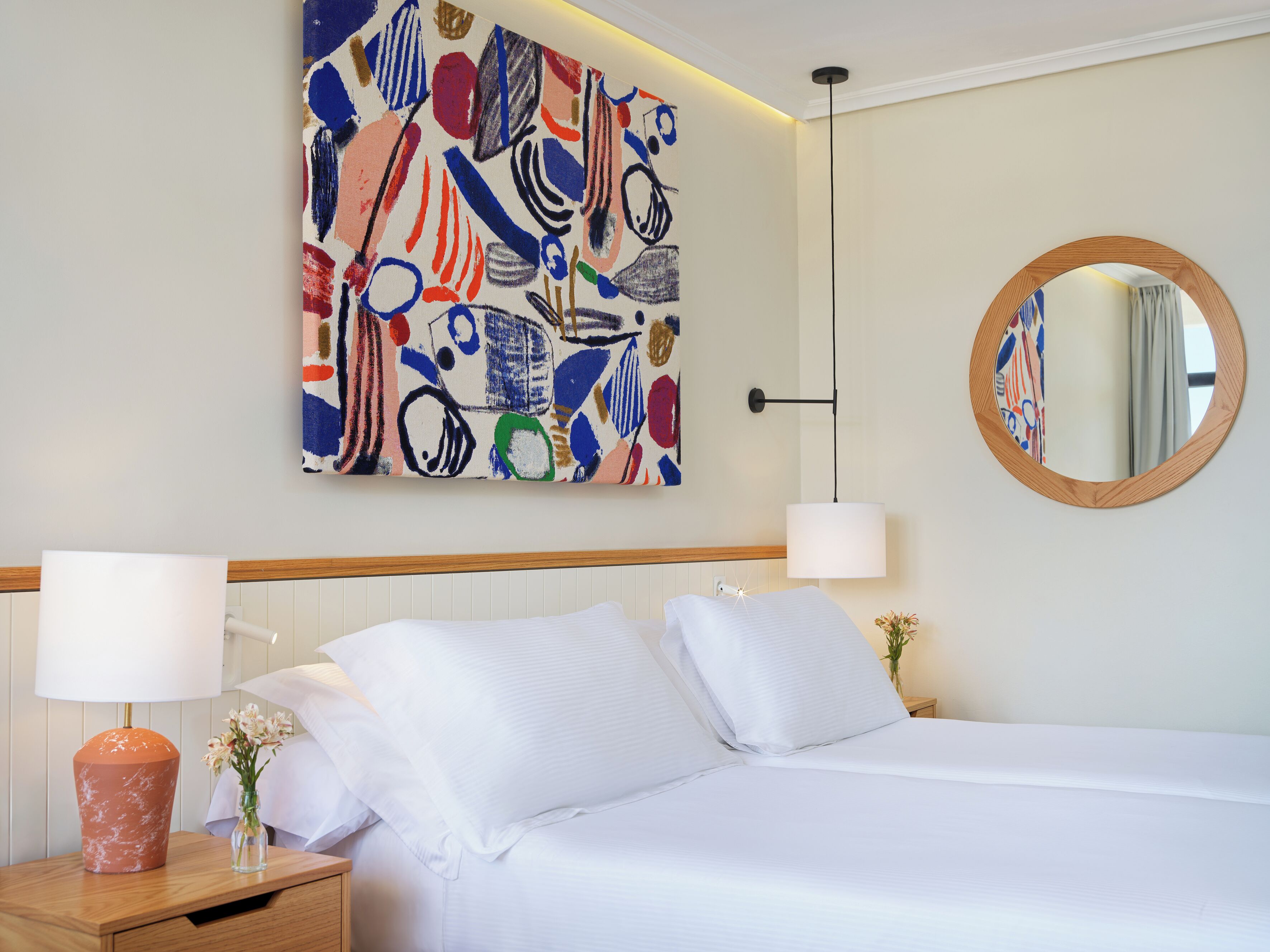 Minibar, desk, blackout drapes, free WiFi