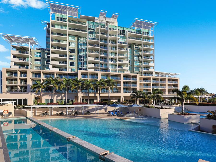 2 outdoor pools, pool umbrellas, pool loungers