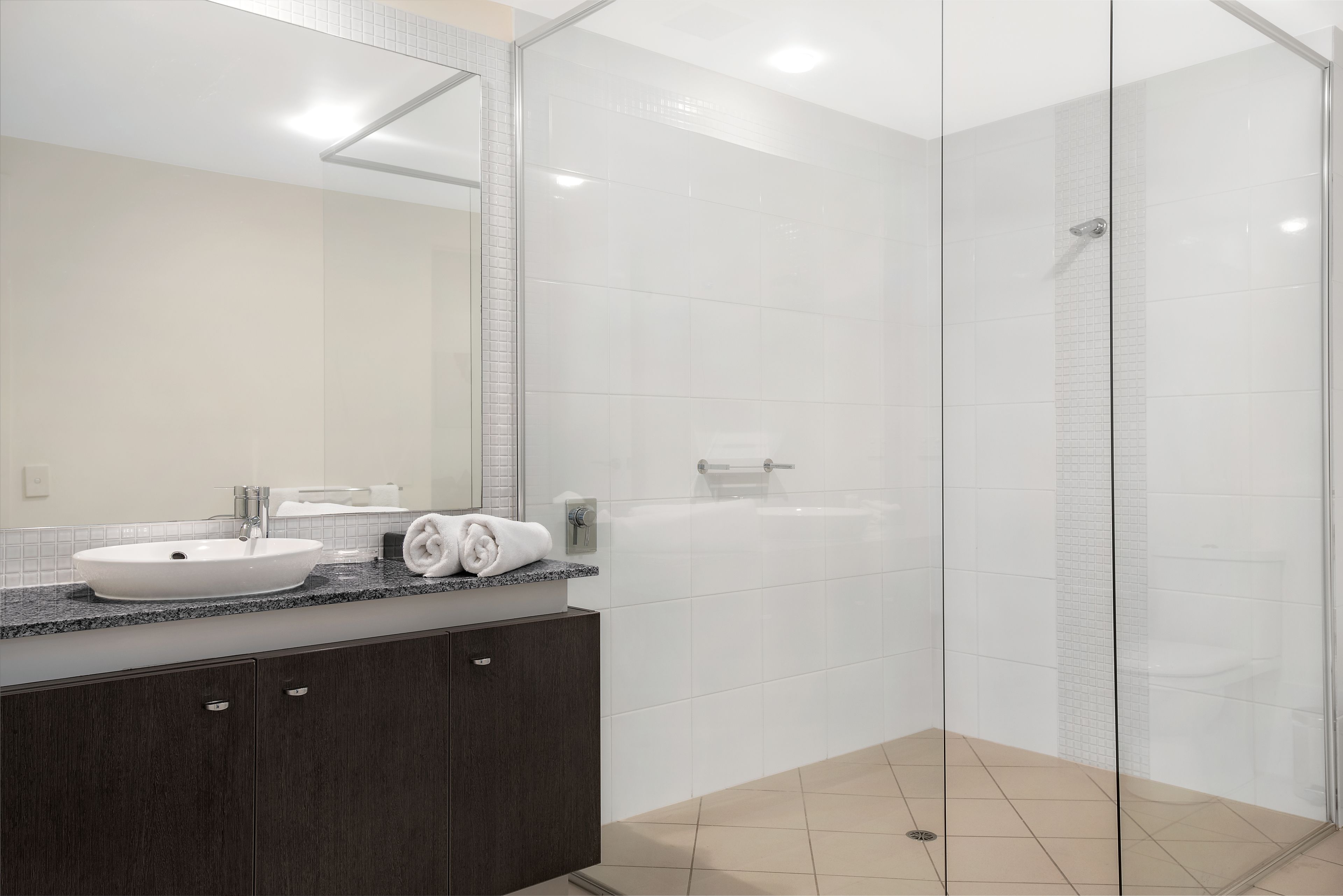 free toiletries, hair dryer, towels