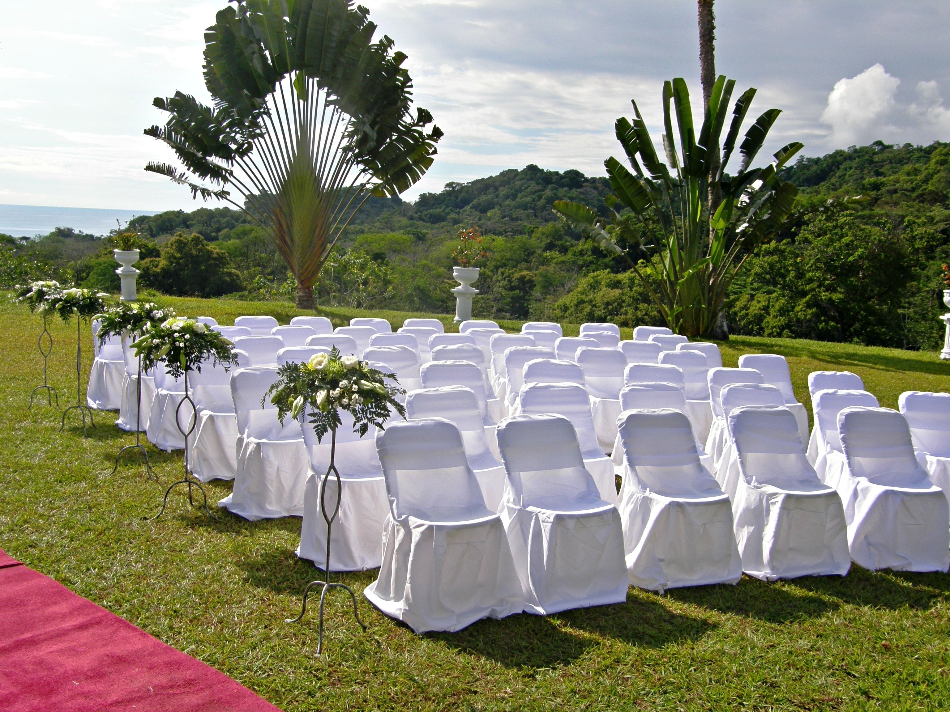 outdoor wedding area