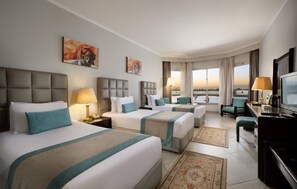 Premium Triple Room | In-room safe, desk, bed sheets - Pyramisa Hotel Luxor (Luxor)