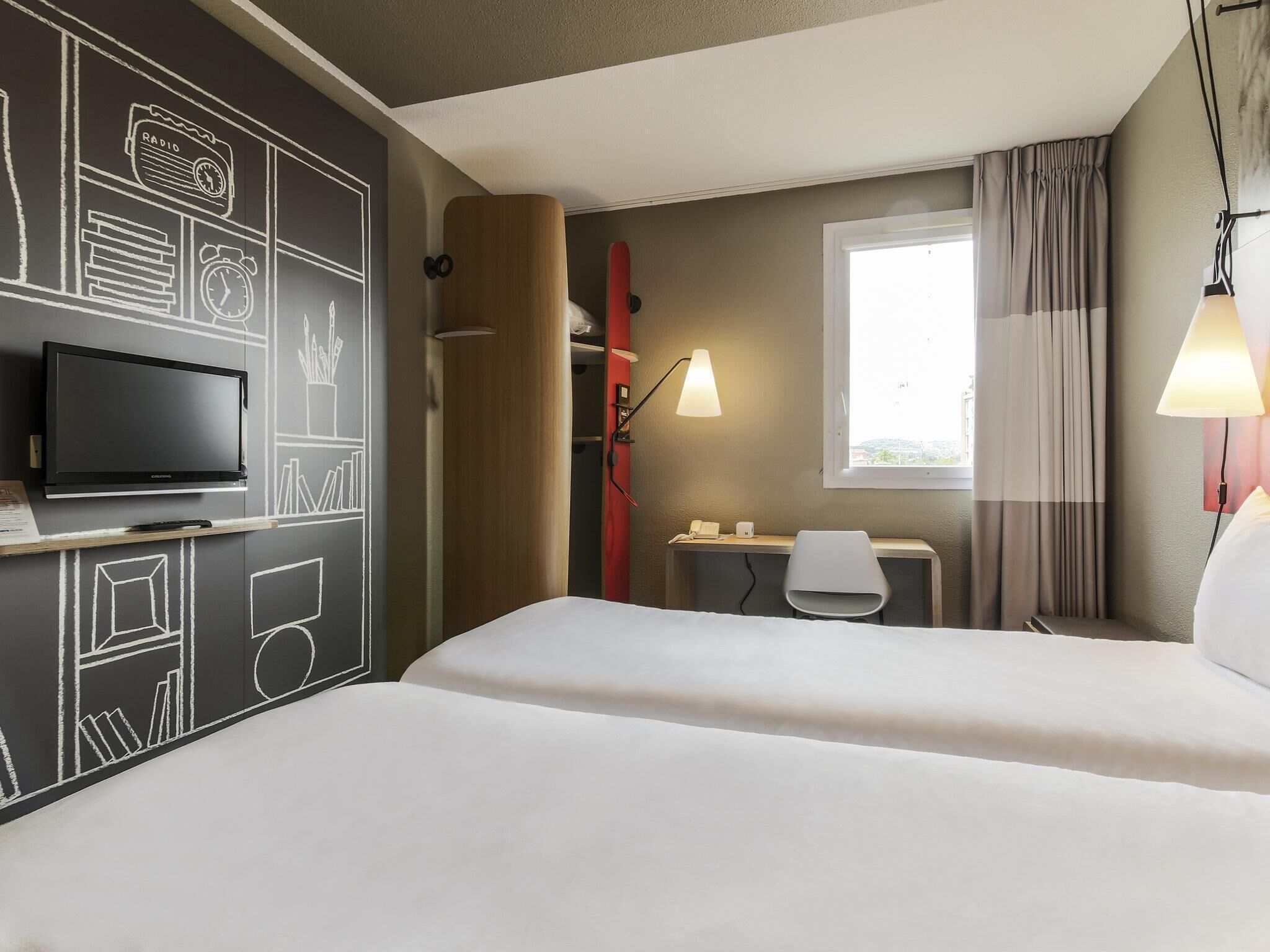 Chambre Standard, 2 lits une place
