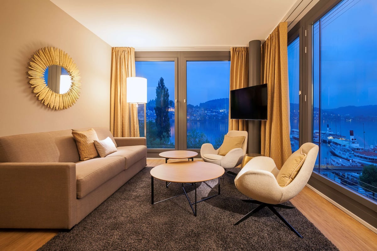 Suite - Lakeside | 1 slaapkamer, hypoallergeen beddengoed, een minibar