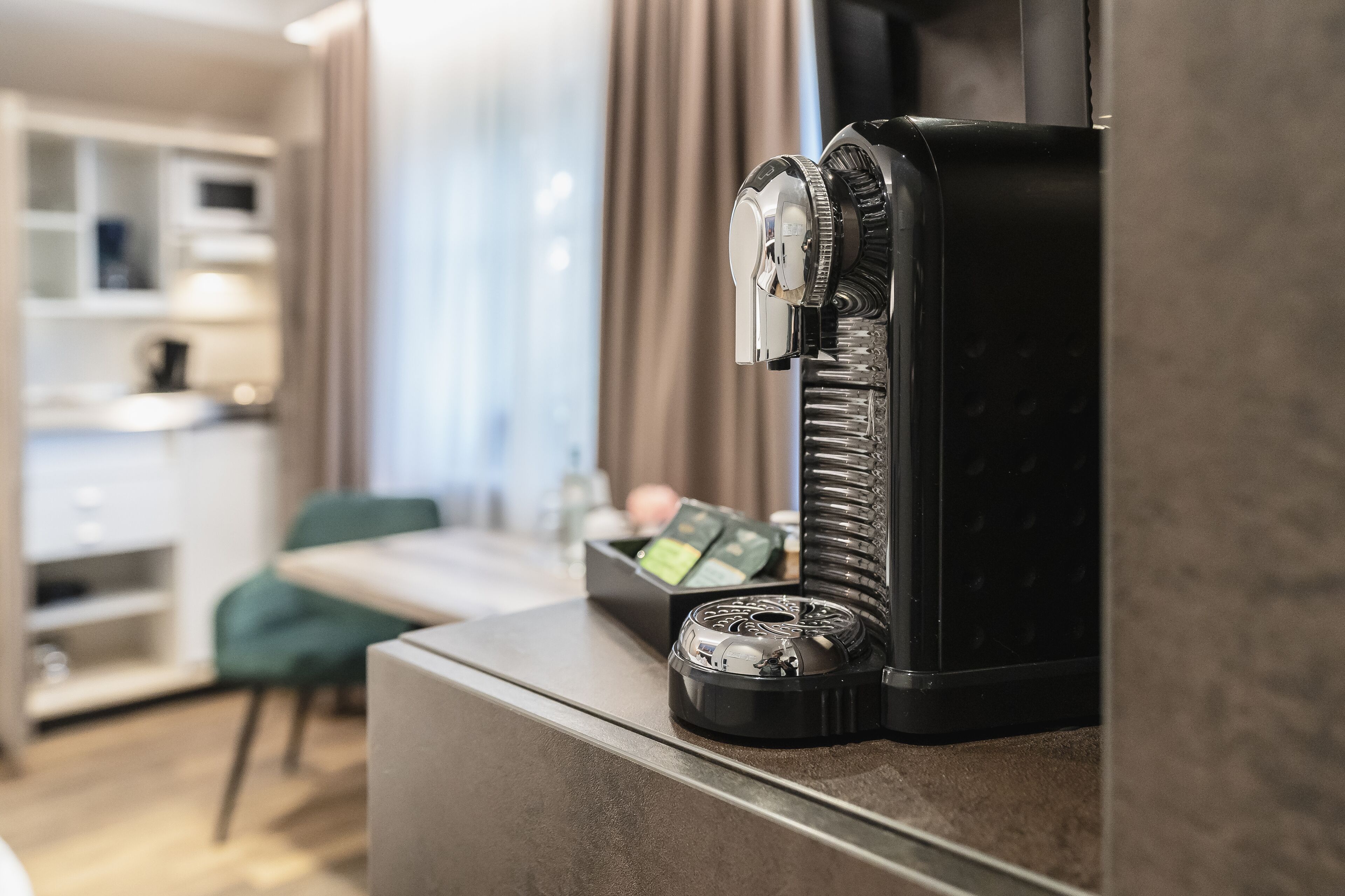 apartment, kitchenette | living area | flat-screen tv