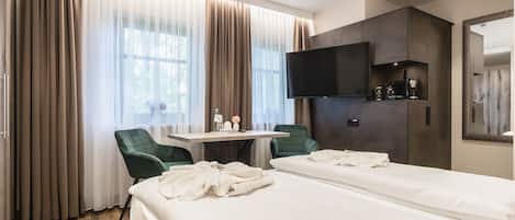 Huoneisto, keittotila | 1 makuuhuone, työpöytä, kannettavalle tietokoneelle sopiva työtila