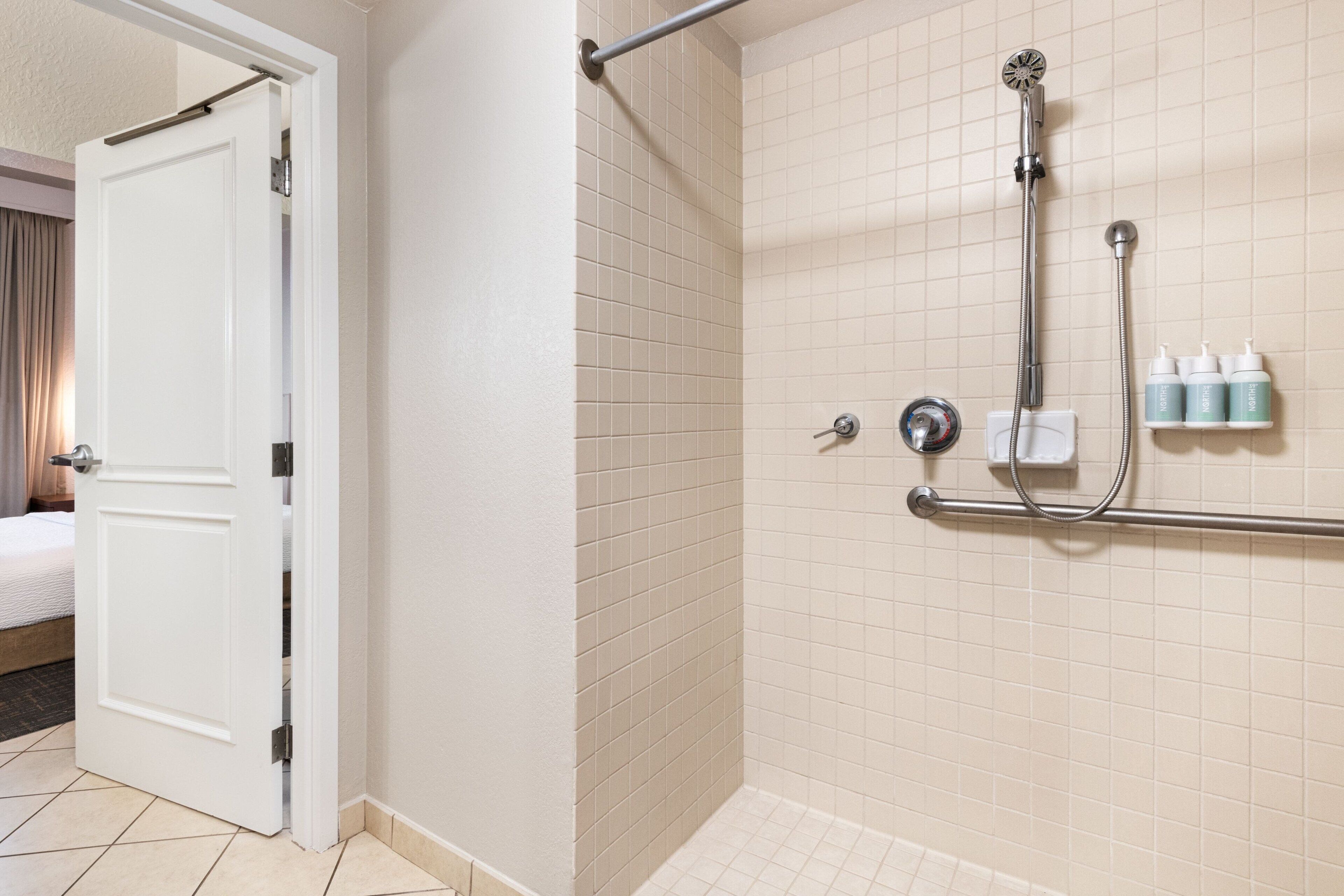 free toiletries, hair dryer, towels, soap