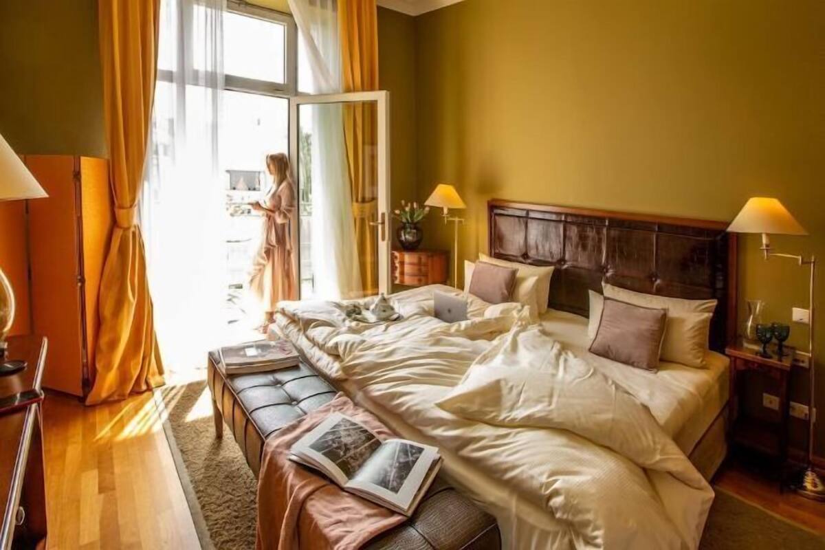 1 habitación y ropa de cama de alta calidad