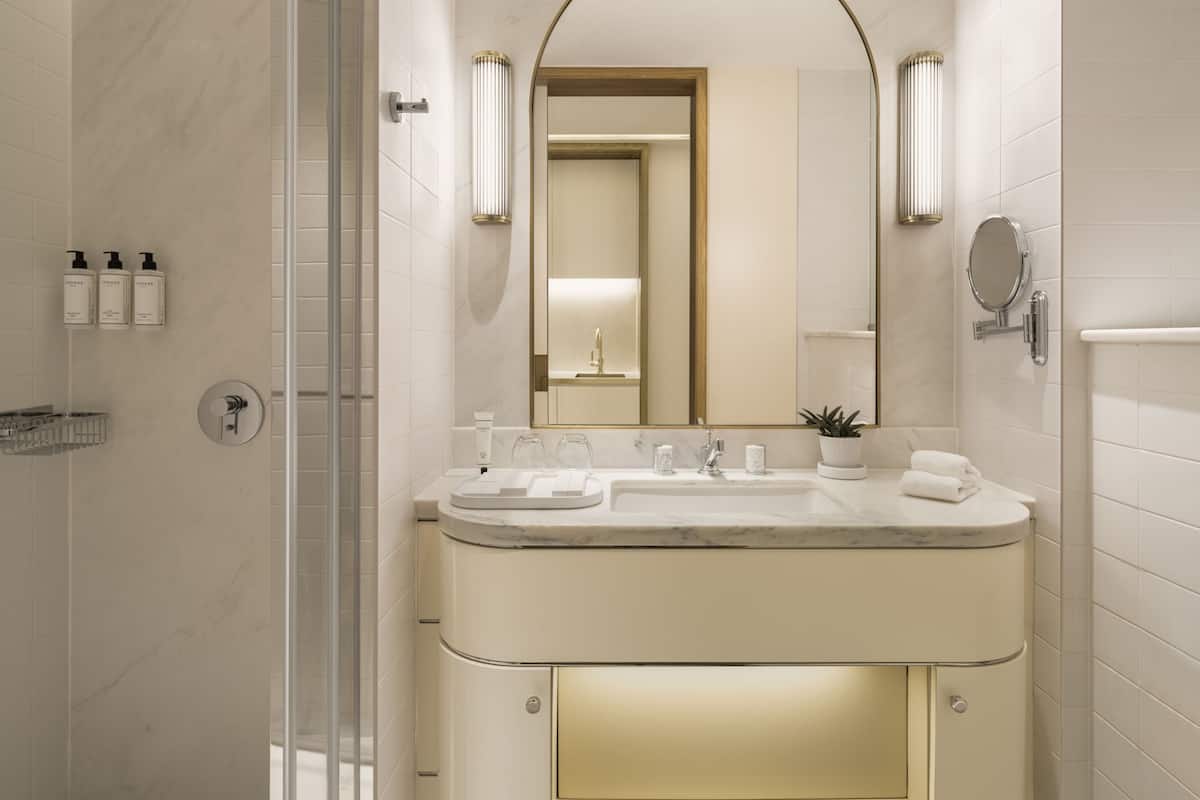 free toiletries, hair dryer, bathrobes, slippers