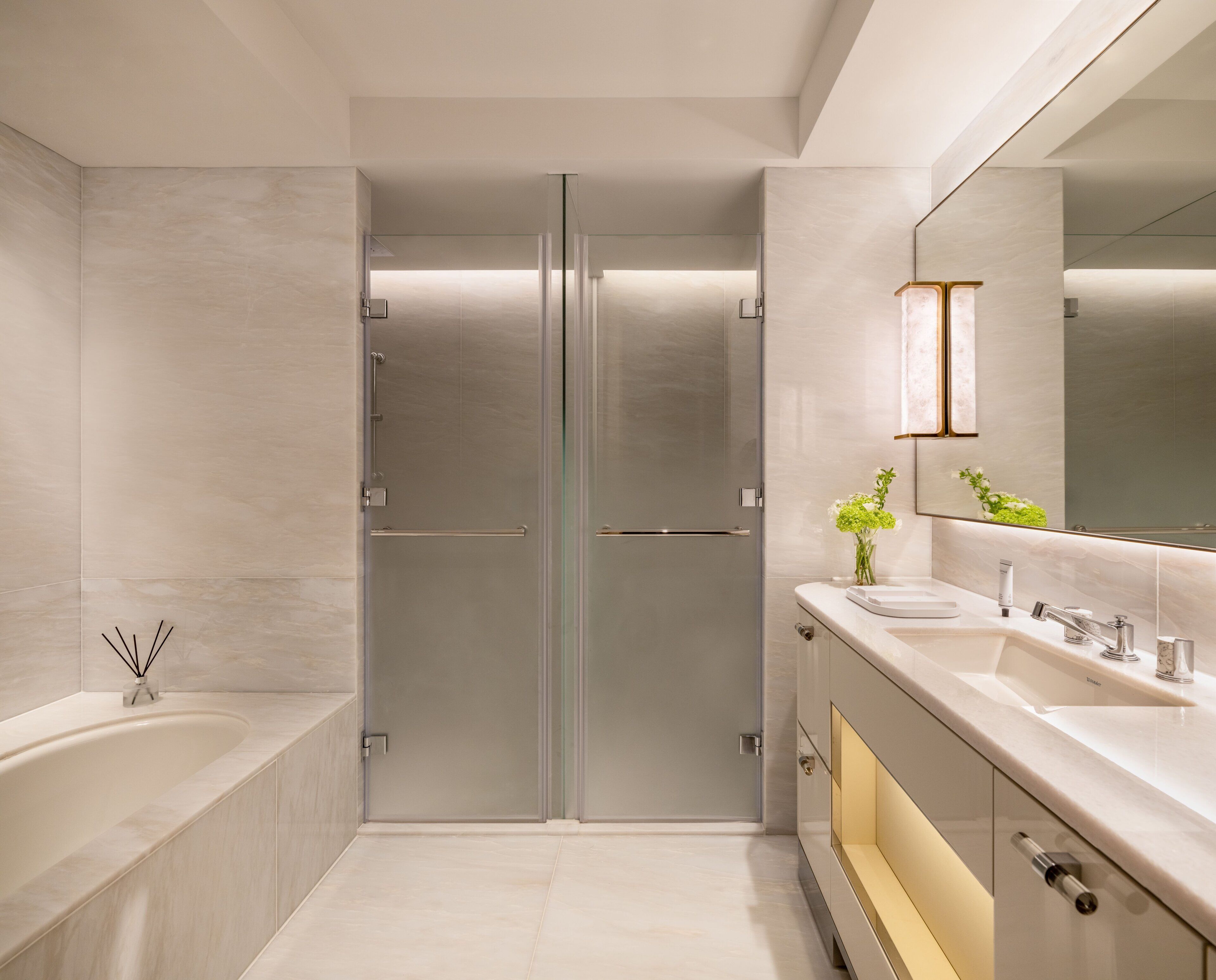 free toiletries, hair dryer, bathrobes, slippers