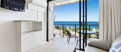 Studio | Living room | 32-inch LED TV with digital channels, TV, DVD player