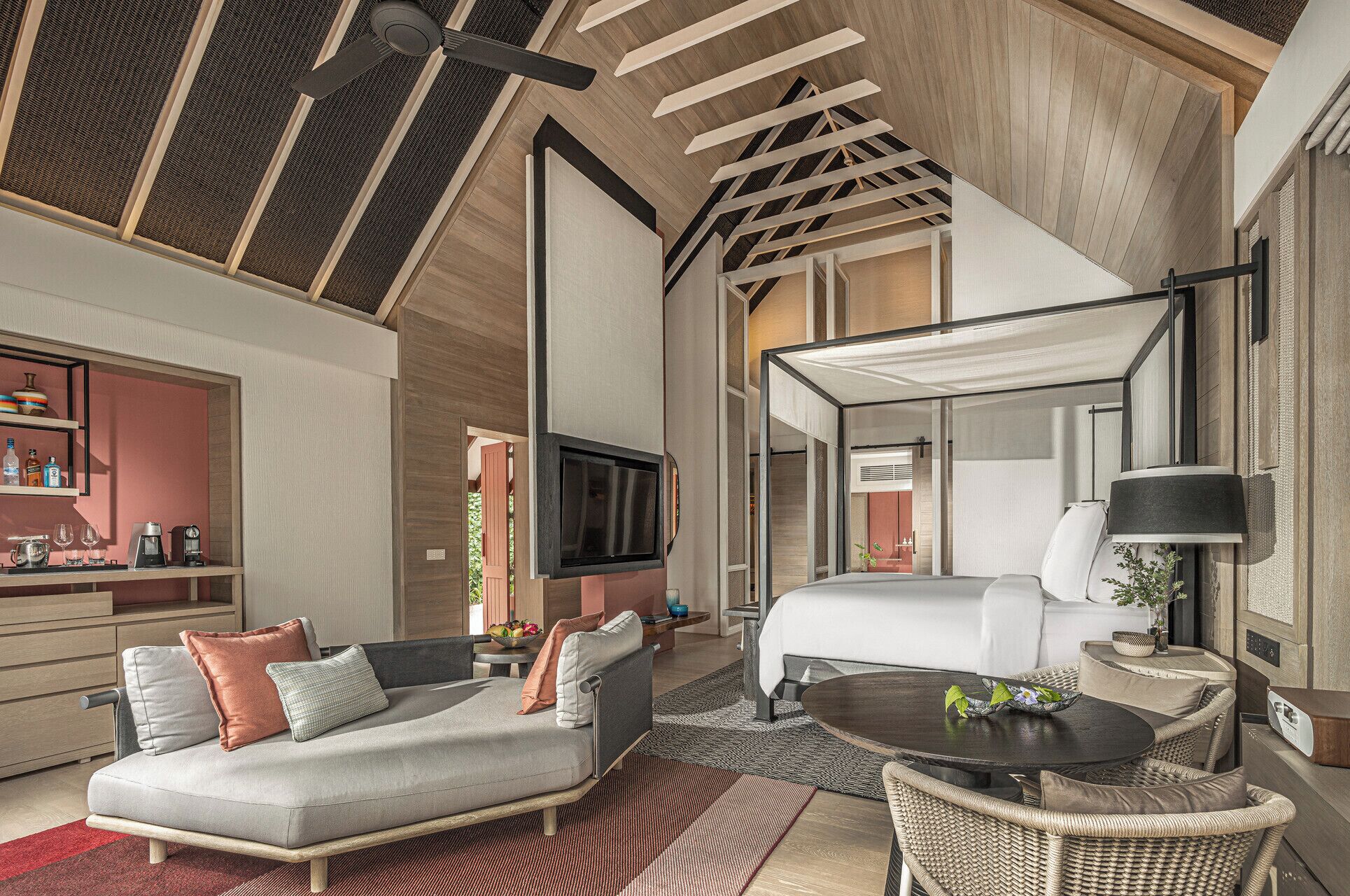 Premium bedding, free minibar items, in-room safe, desk