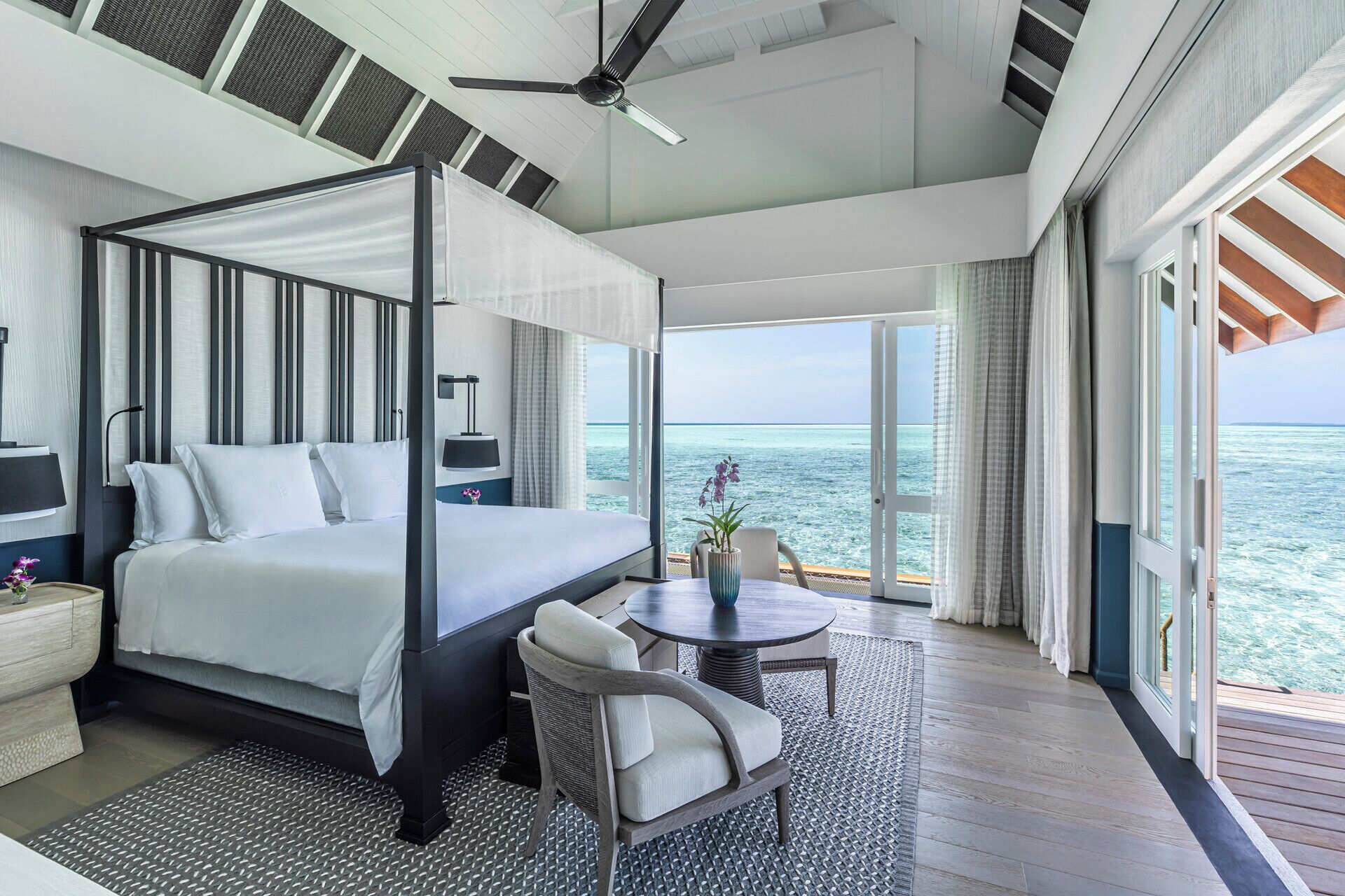 Suite, 3 Bedrooms (Sunset Water Suite) | Premium bedding, free minibar items, in-room safe, desk
