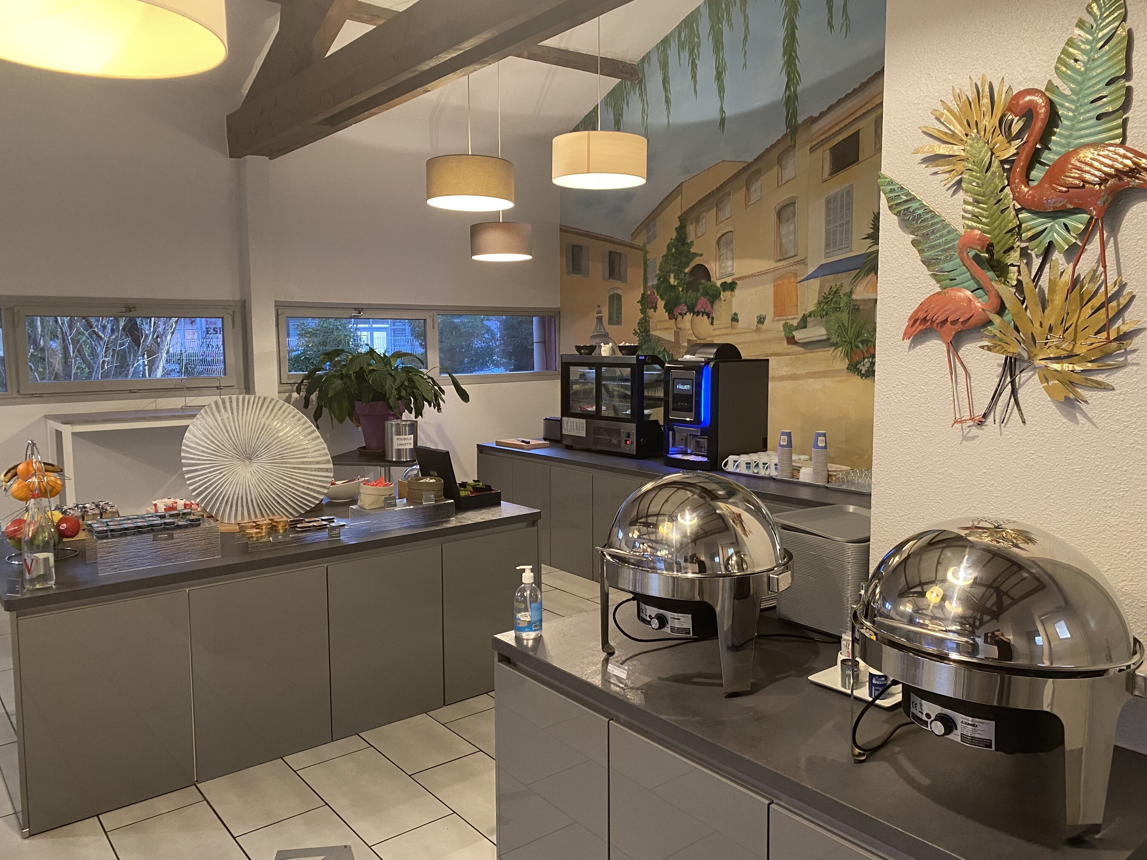 daily buffet breakfast (eur 15 per person)