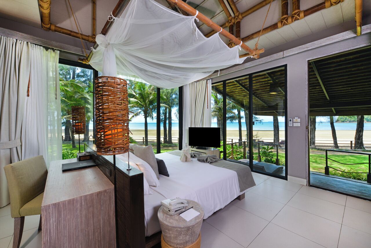 Deluxe Beachfront Villa | Hochwertige Bettwaren, Minibar, Zimmersafe, Verdunkelungsvorhänge