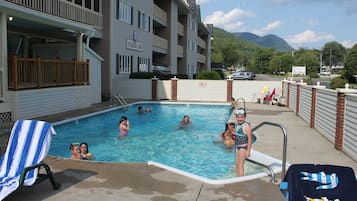 Indoor pool, seasonal outdoor pool