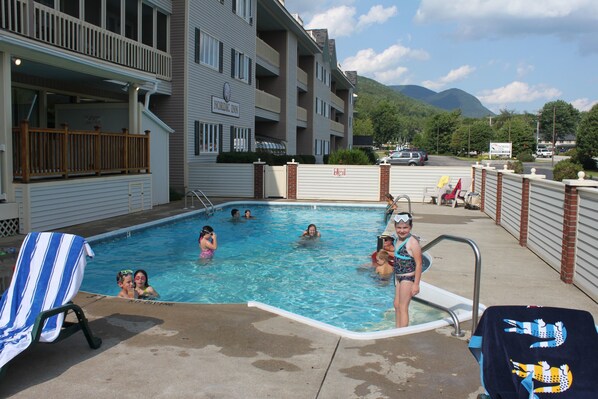Indoor pool, seasonal outdoor pool