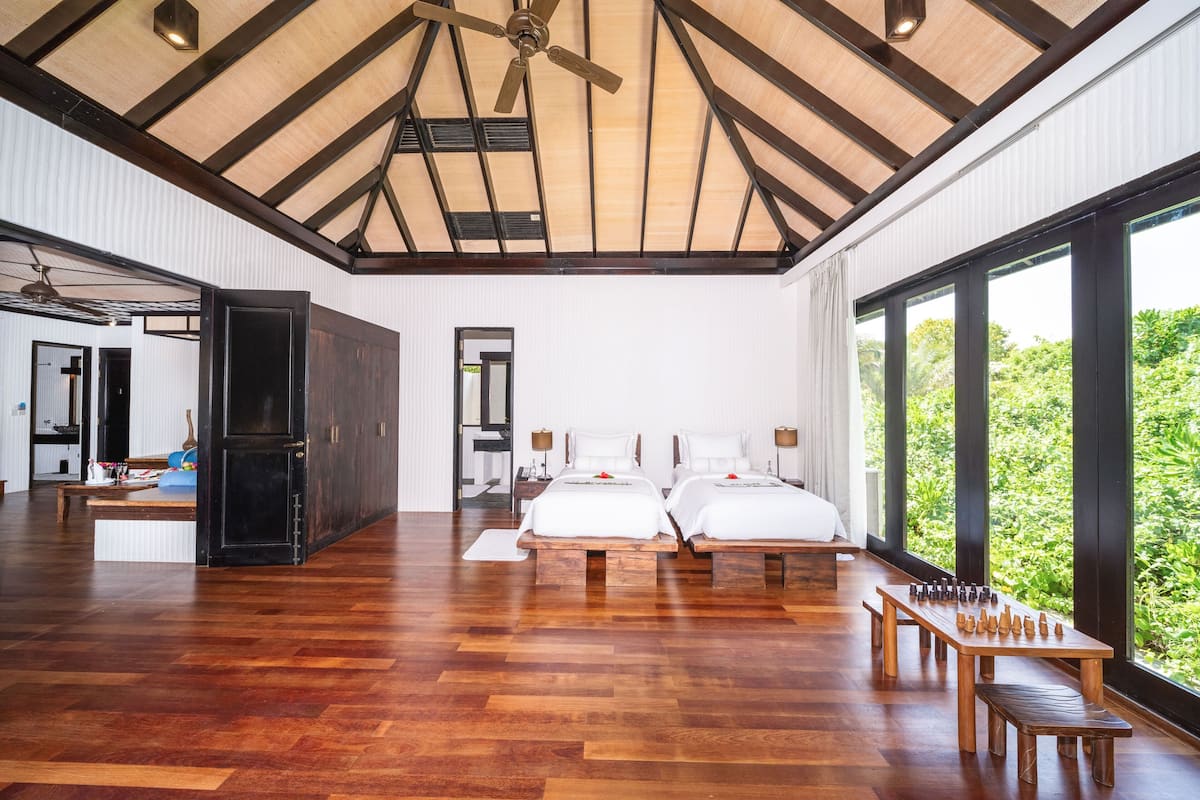 two-bedroom family villa with pool | 1 bedroom, premium bedding, minibar, in-room safe