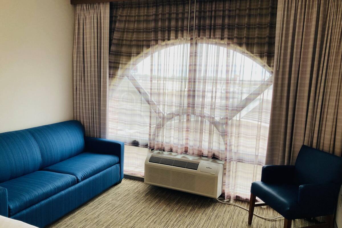 in-room safe, desk, blackout curtains, iron/ironing board