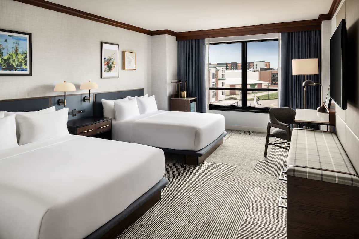 Premium bedding, pillowtop beds, in-room safe, desk