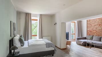 Suite with separate kitchen | 1 quarto, individualmente decorados, individualmente mobiliados