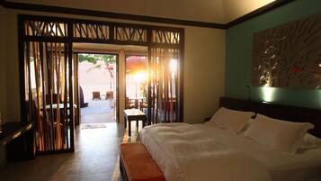 Beachfront Sunset Villa - with Free Transfer | 1 bedroom, premium bedding, minibar, in-room safe