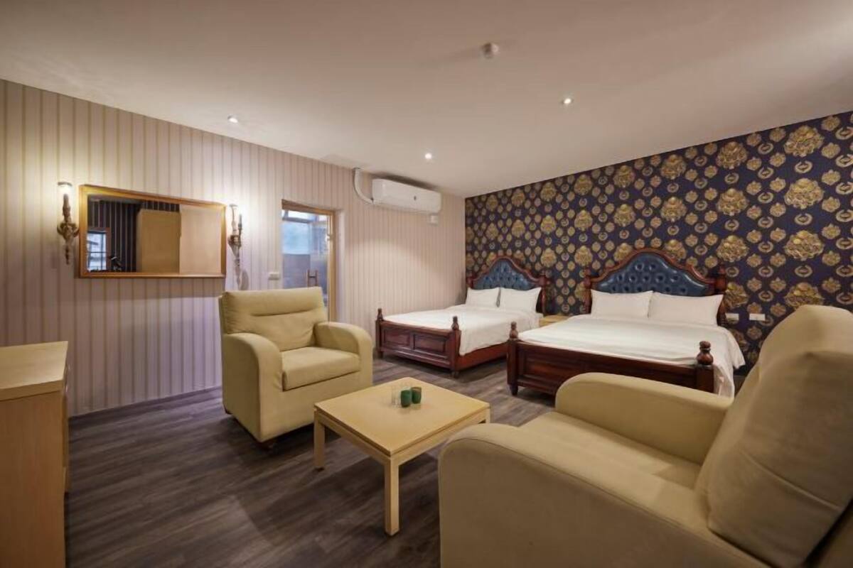 Desk, free WiFi, bed sheets