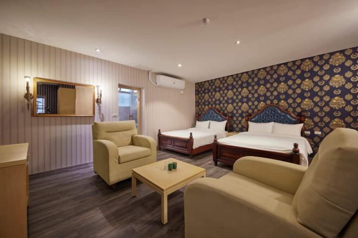 Desk, free WiFi, bed sheets