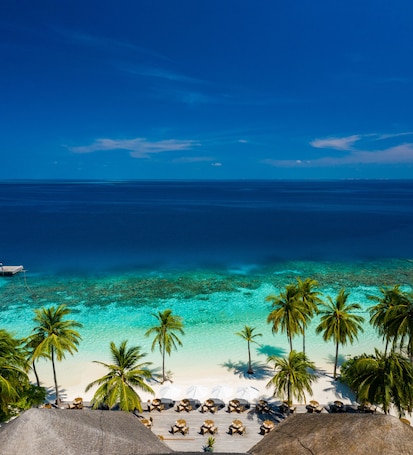 2 restaurants; breakfast, lunch and dinner served . V Villas Maldives at Mirihi - MGallery Collection