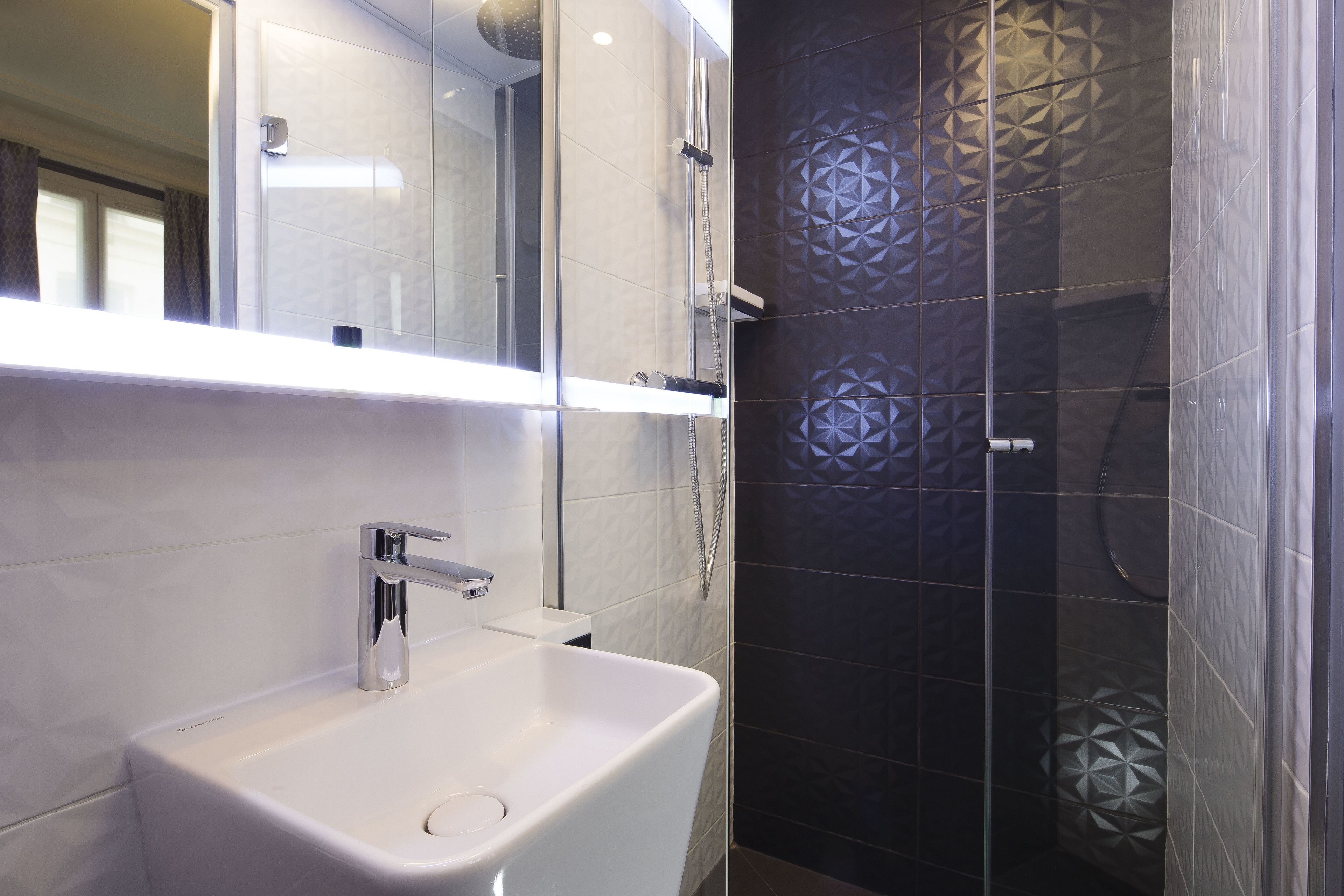 single room | bathroom | hair dryer, towels