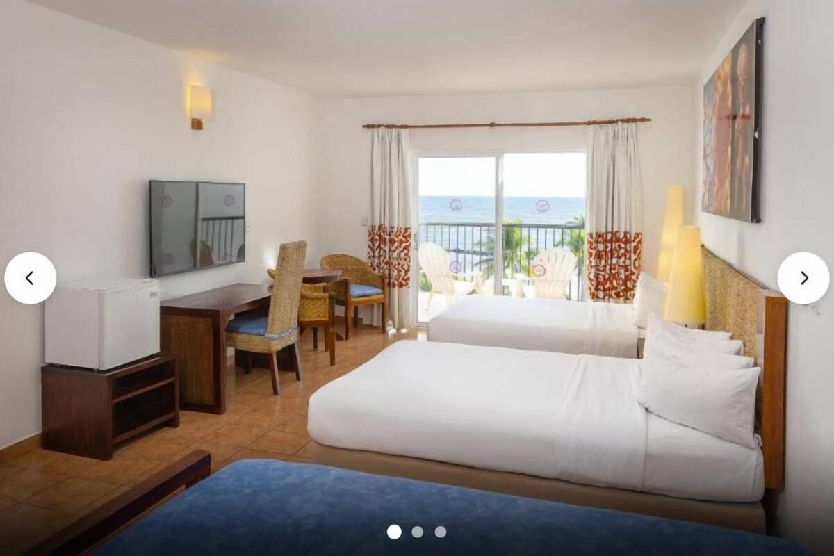 Superior, Sea View, 2 Double Beds | Premium bedding, in-room safe, desk, iron/ironing board (on request)