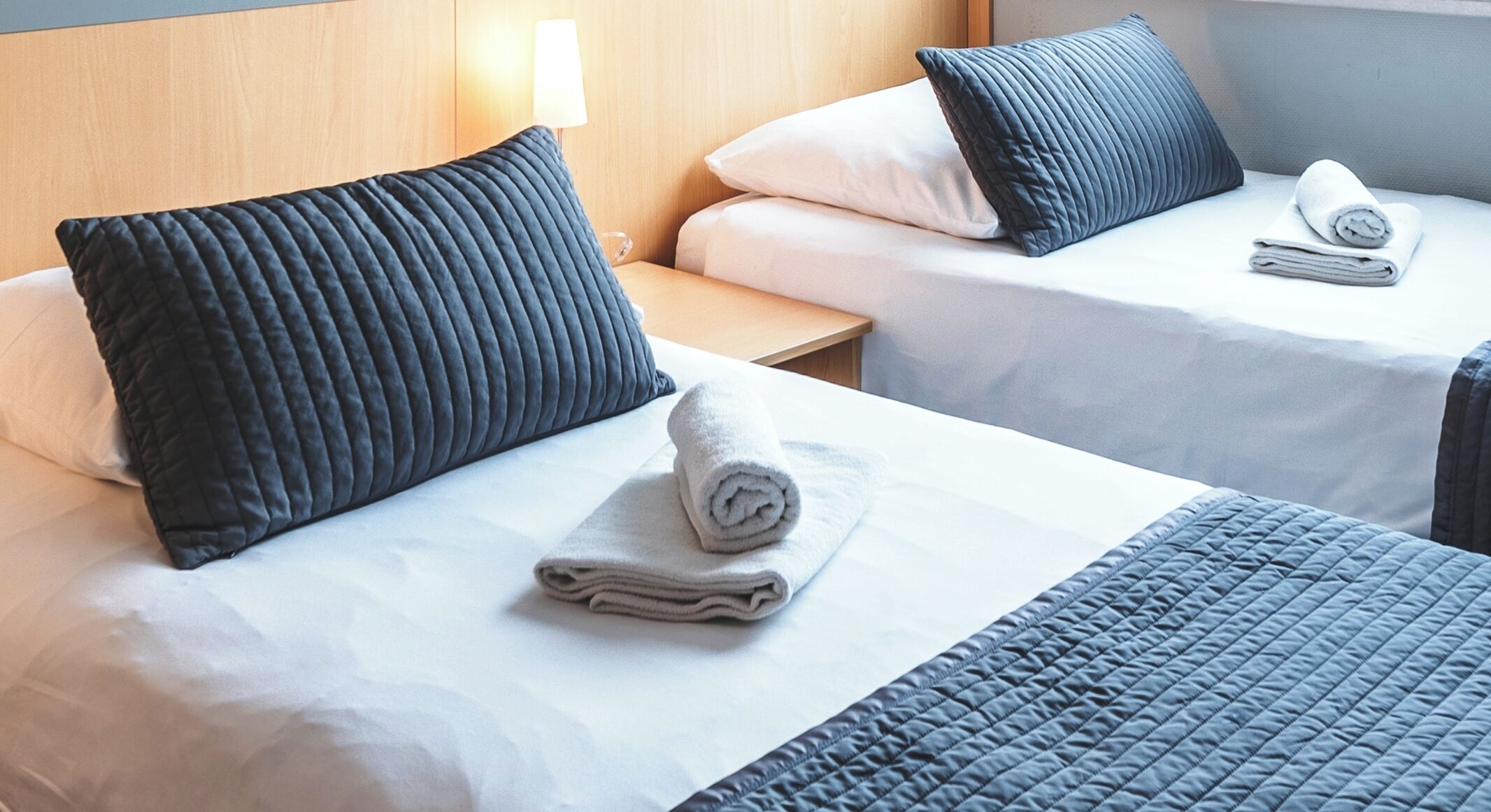 Superior Apartment, 1 Bedroom (Twin) | Desk, laptop workspace, blackout curtains, iron/ironing board