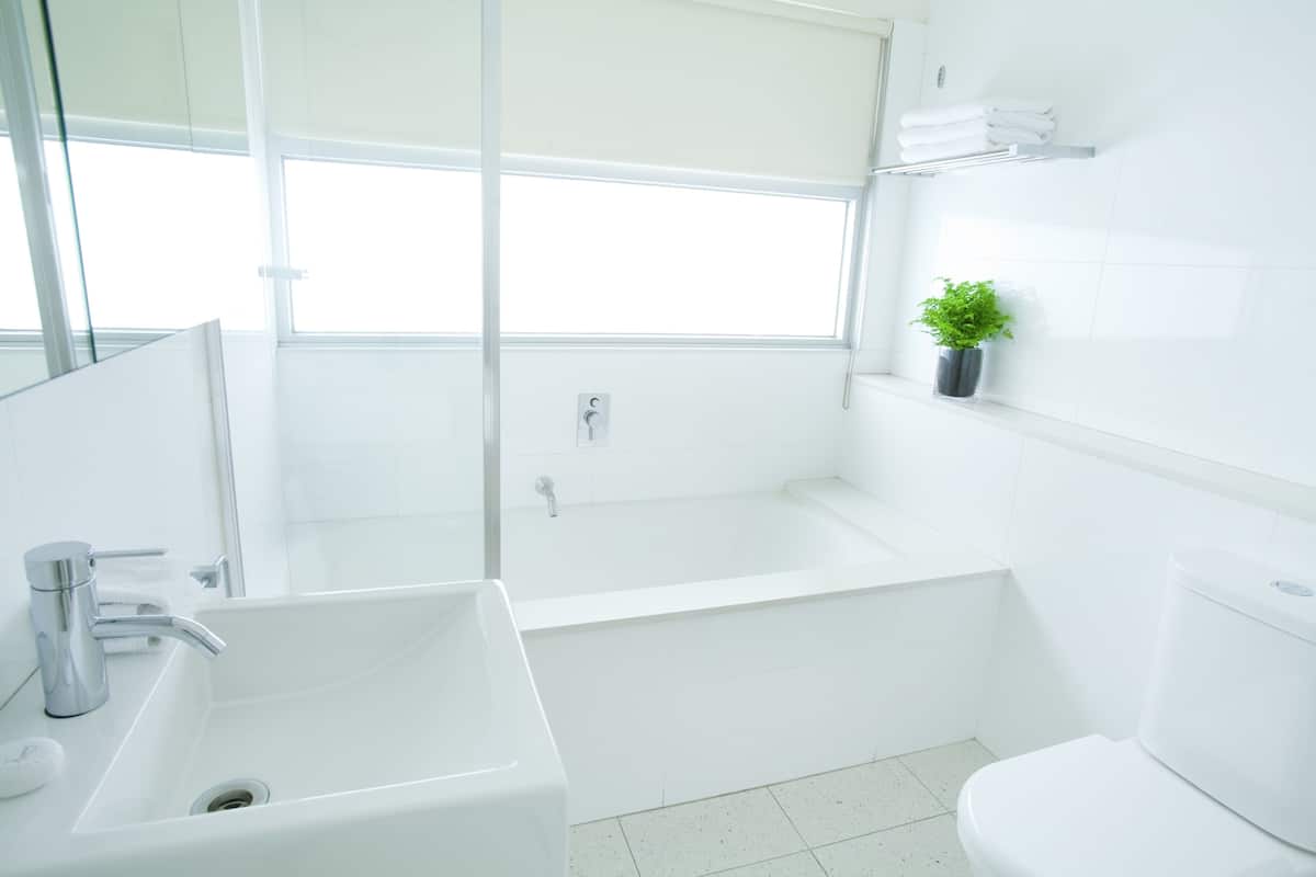 one bedroom apartment | bathroom | free toiletries, hair dryer, towels, soap