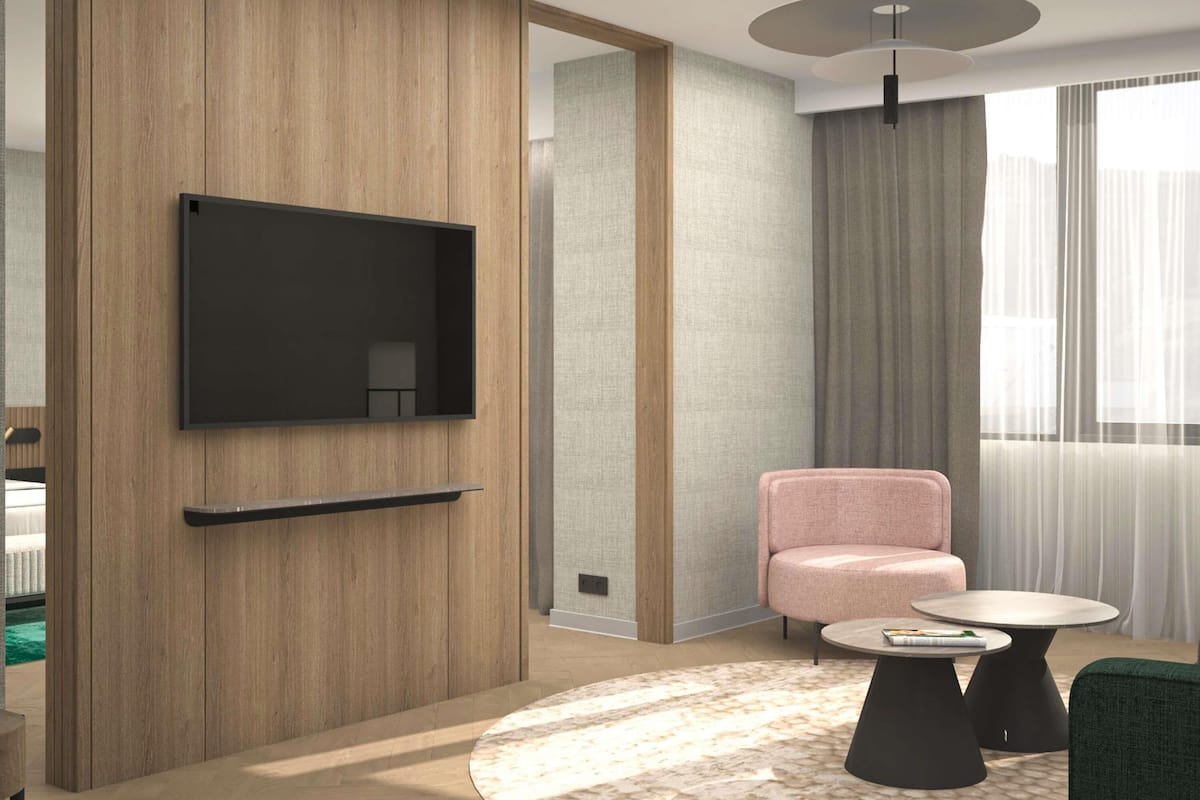 Superior Suite, 1 King Bed | Minibar, in-room safe, desk, laptop workspace