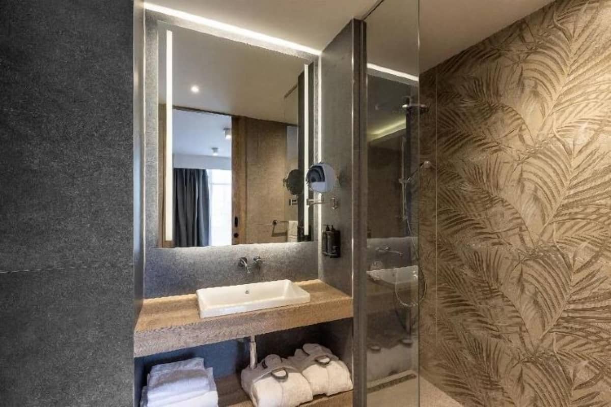 Bathroom | Shower, hydromassage showerhead, free toiletries, hair dryer