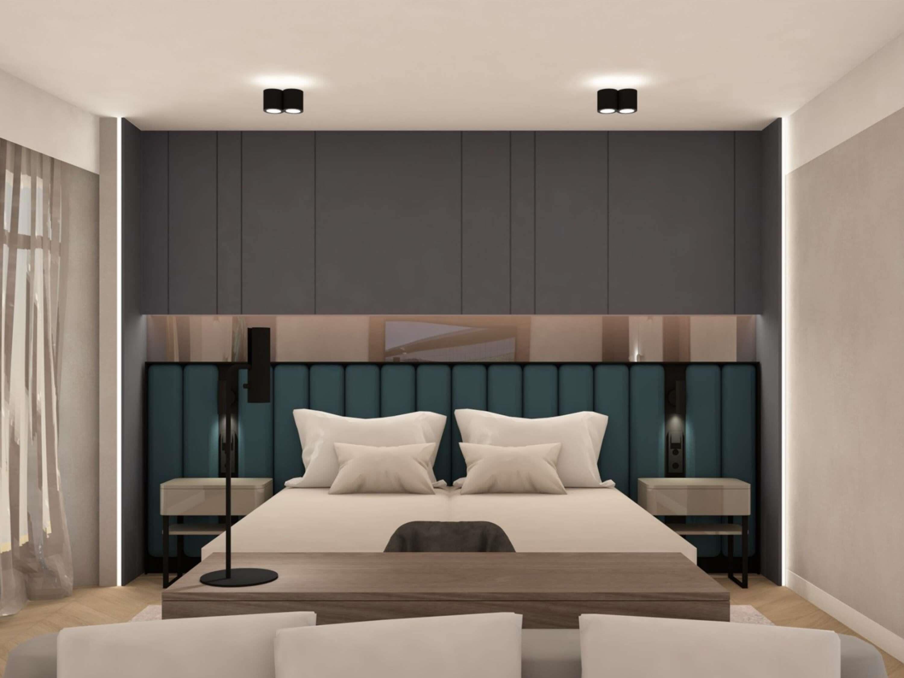 Suite ejecutiva, 1 cama King size y sofá cama | Minibar, caja de seguridad en la habitación y escritorio 