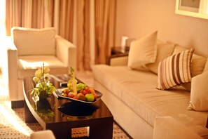 Junior Suite, 1 King Bed | Living area | LED TV - Golden Tulip Bahrain (Manama)