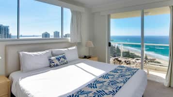 Two Bedroom Ocean-View Apartment | 1 bedroom, in-room safe, individually decorated, individually furnished