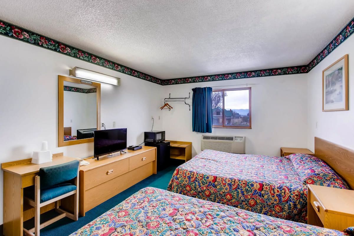 Standard Room, 2 Queen Beds | Desk, free WiFi, bed sheets, wheelchair access