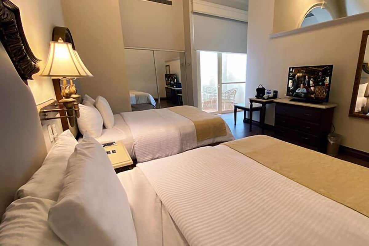 Standard Room, 2 Double Beds | Terrace/patio