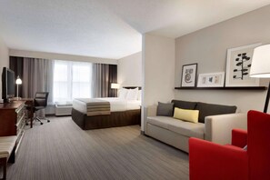 Hypo-allergenic bedding, pillow-top beds, desk, laptop workspace - Country Inn & Suites by Radisson, Houghton, MI (Houghton)