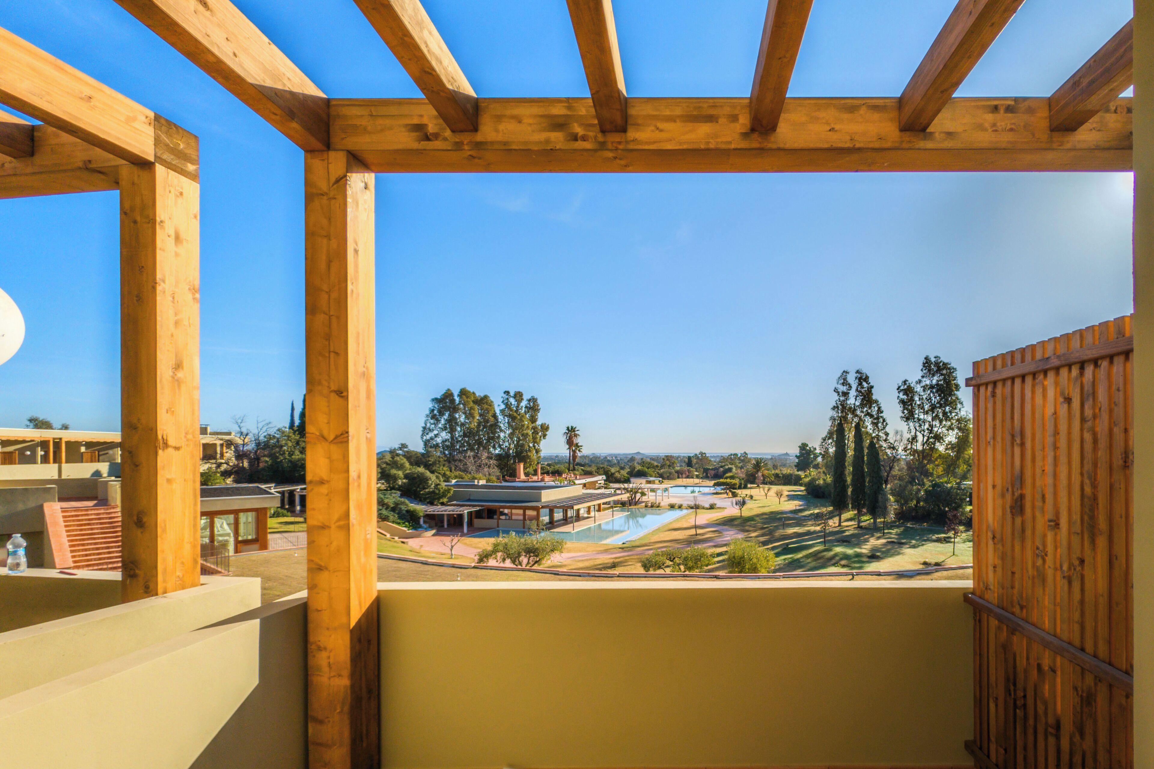 Blick vom Balkon