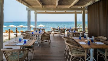 Breakfast, lunch, dinner served; Mediterranean cuisine, garden views