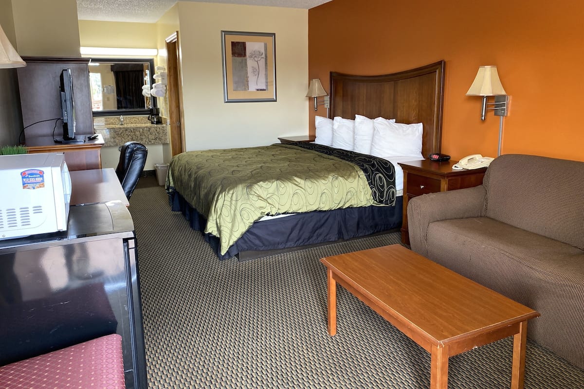 Standard Room, 1 King Bed, Non Smoking | Down duvets, desk, blackout curtains, iron/ironing board
