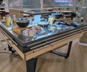 Daily buffet breakfast for a fee