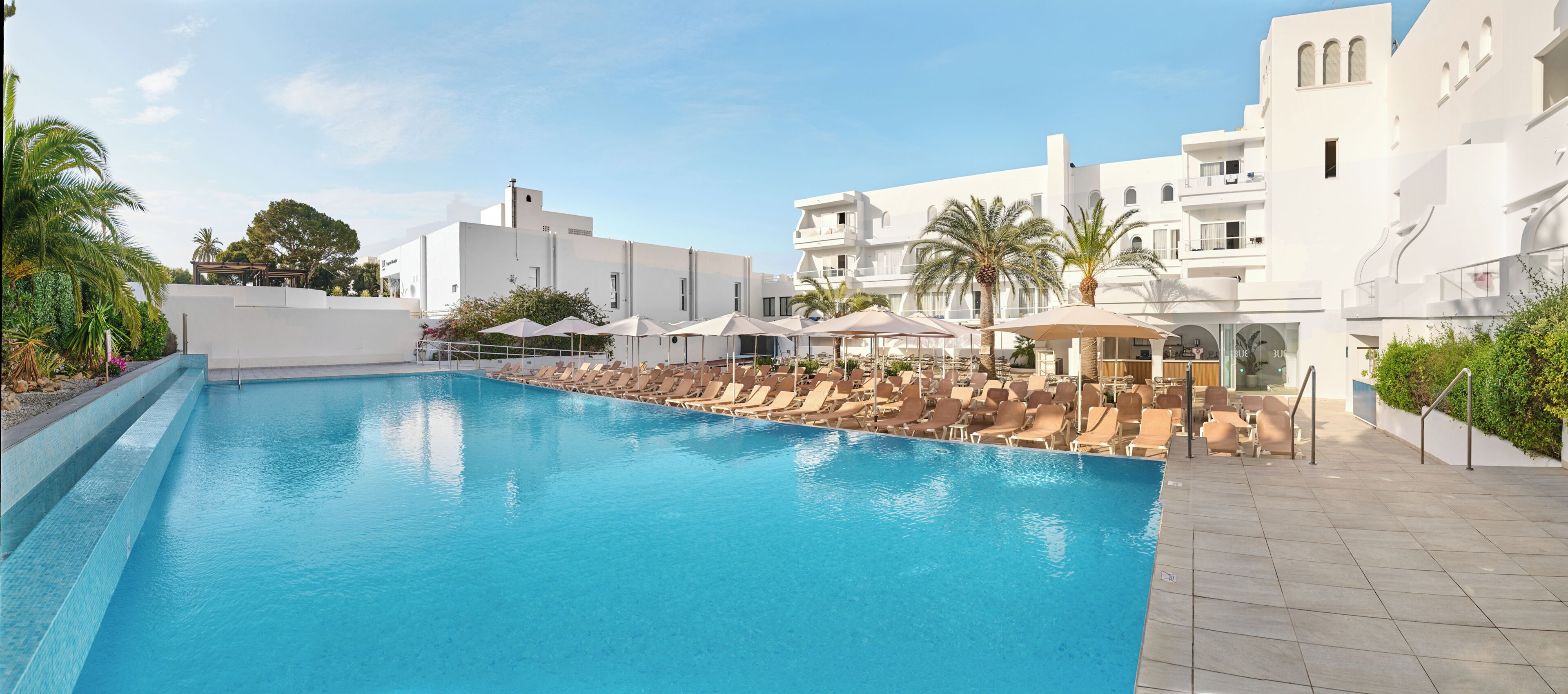 Indoor pool, outdoor pool, open 8:00 AM to 8:00 PM, pool umbrellas