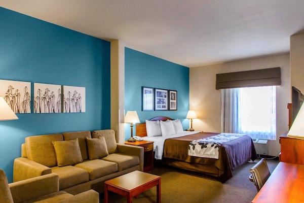 Suite, 1 trÚs grand lit et 1 canapé-lit, accessible aux personnes à mobilité réduite, non-fumeur