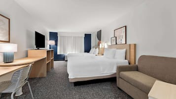 Room, Multiple Beds | Living area | Flat-screen TV
